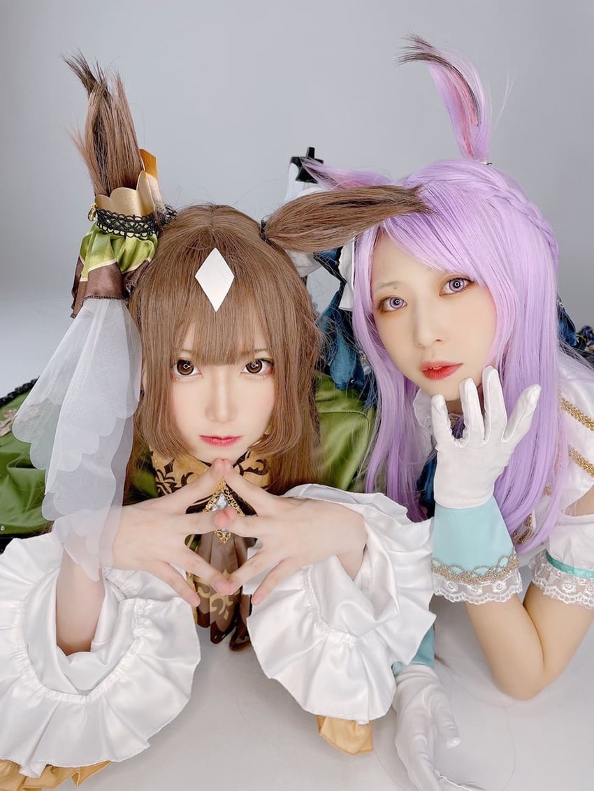 mejiro mcqueen and satono diamond (umamusume) by echo_11 and satou_yukino