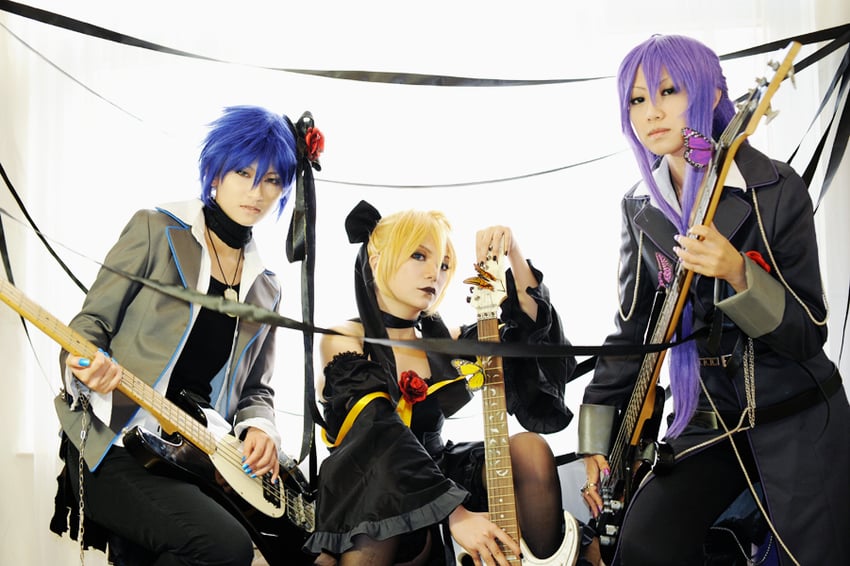 kagamine len, kaito, and kamui gakupo (vocaloid and 1 more)