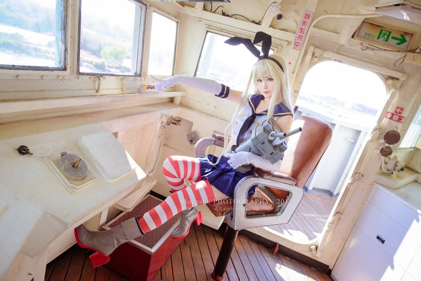 shimakaze and rensouhou-chan (kantai collection) by arty_huang