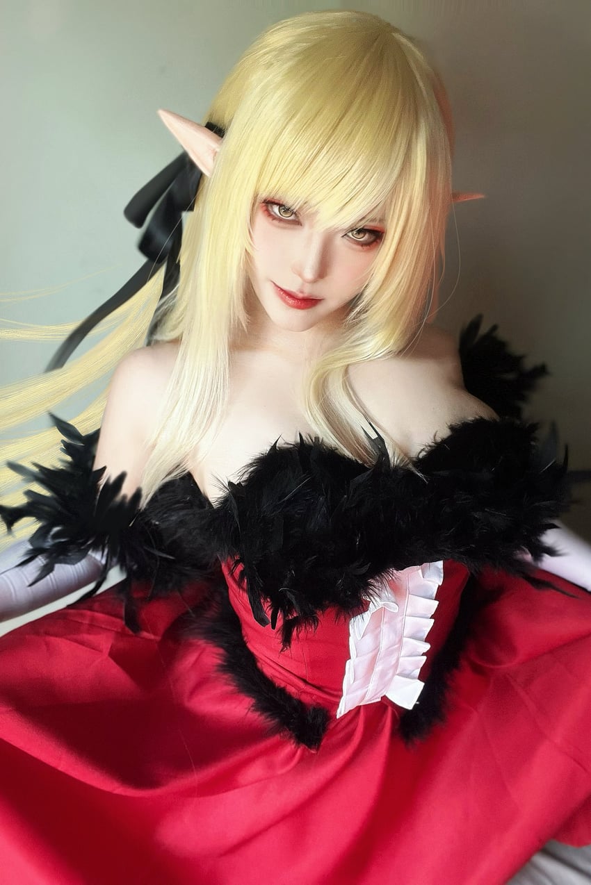 oshino shinobu and kiss-shot acerola-orion heart-under-blade (monogatari and 1 more) by shirai_icaros