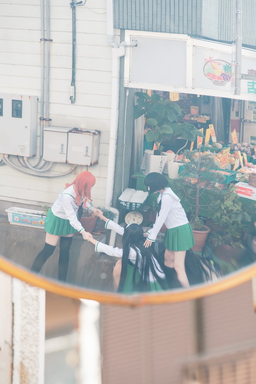 sono midoriko, takebe saori, and reizei mako (girls und panzer) by ko_keshi_girl, litonagi_(photographer), and tochi_pikonome