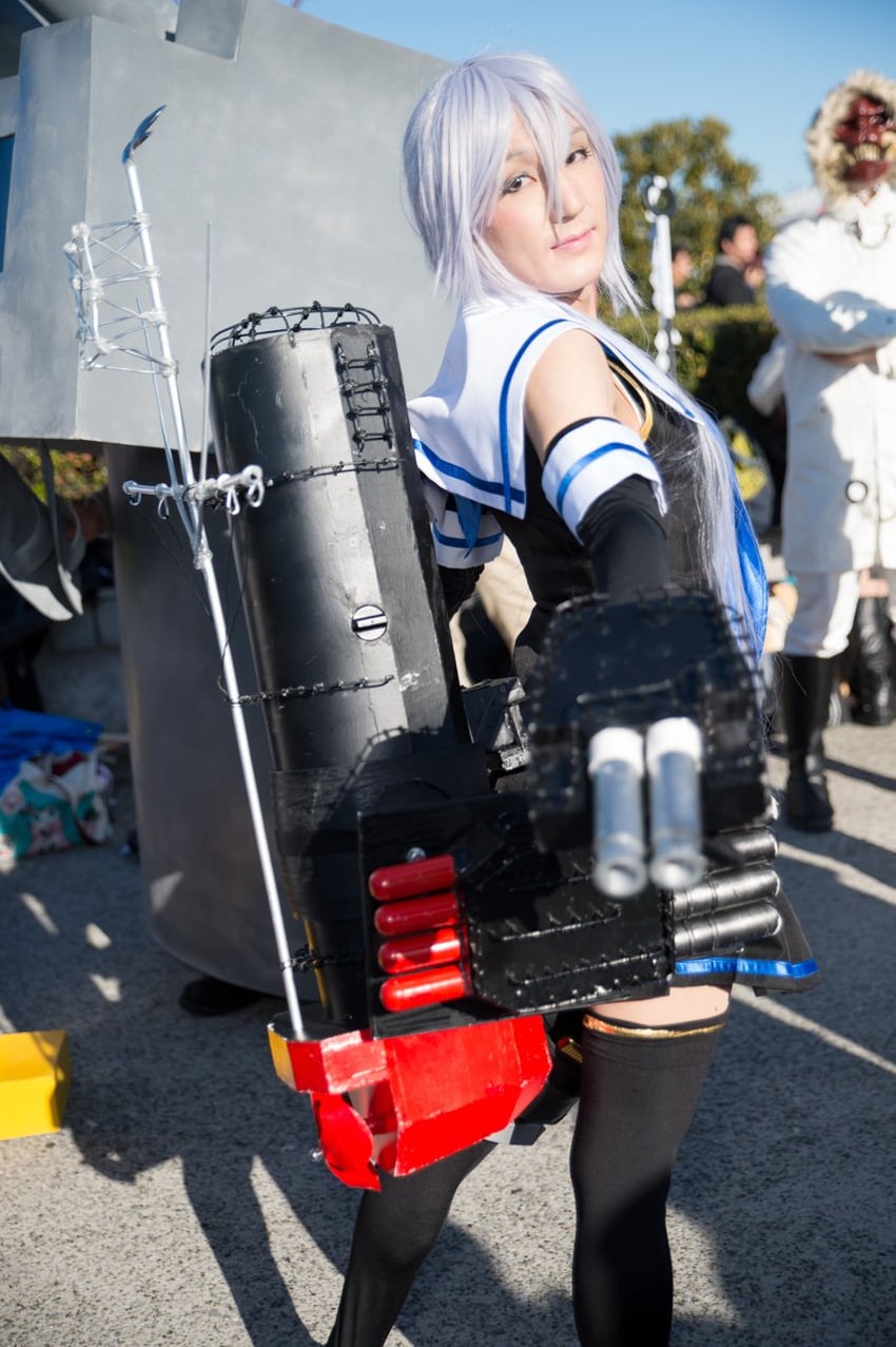 rensouhou-chan and umikaze (kantai collection) by litonagi_(photographer) and yatamiko