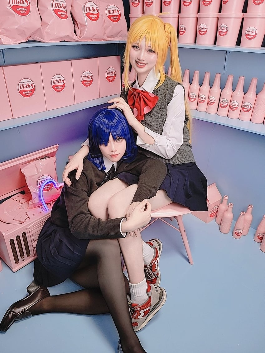 yamada ryo and ijichi nijika (bocchi the rock!) by ahsyokuyoku and tatataishi11