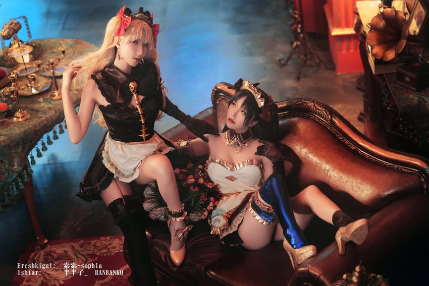 ishtar and ereshkigal (fate and 1 more) by banbanko and sophia_kotokoyo