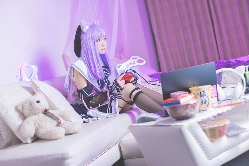 shinomiya runa (vspo!) by blackcrowcar_(photographer) and shikibu_(snow_sayu)