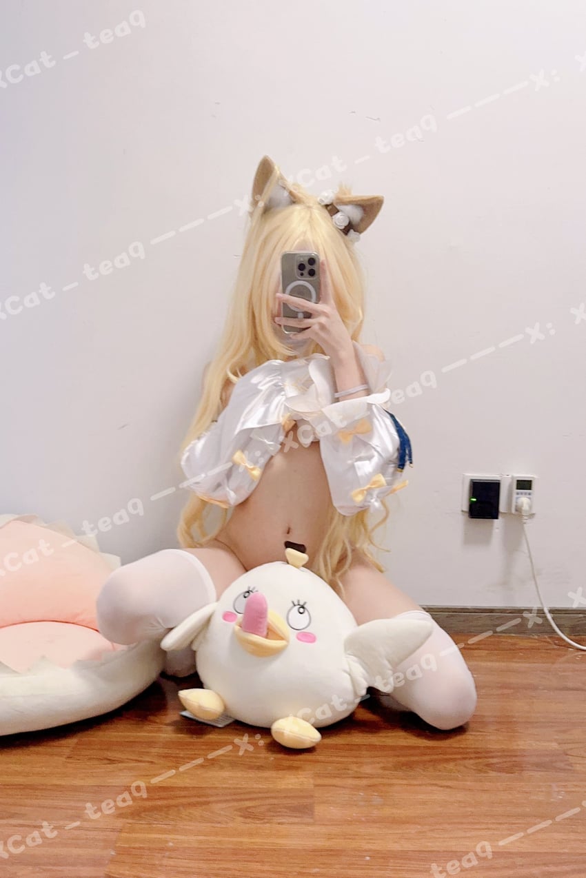 seia and peroro (blue archive) by xtea_cat9