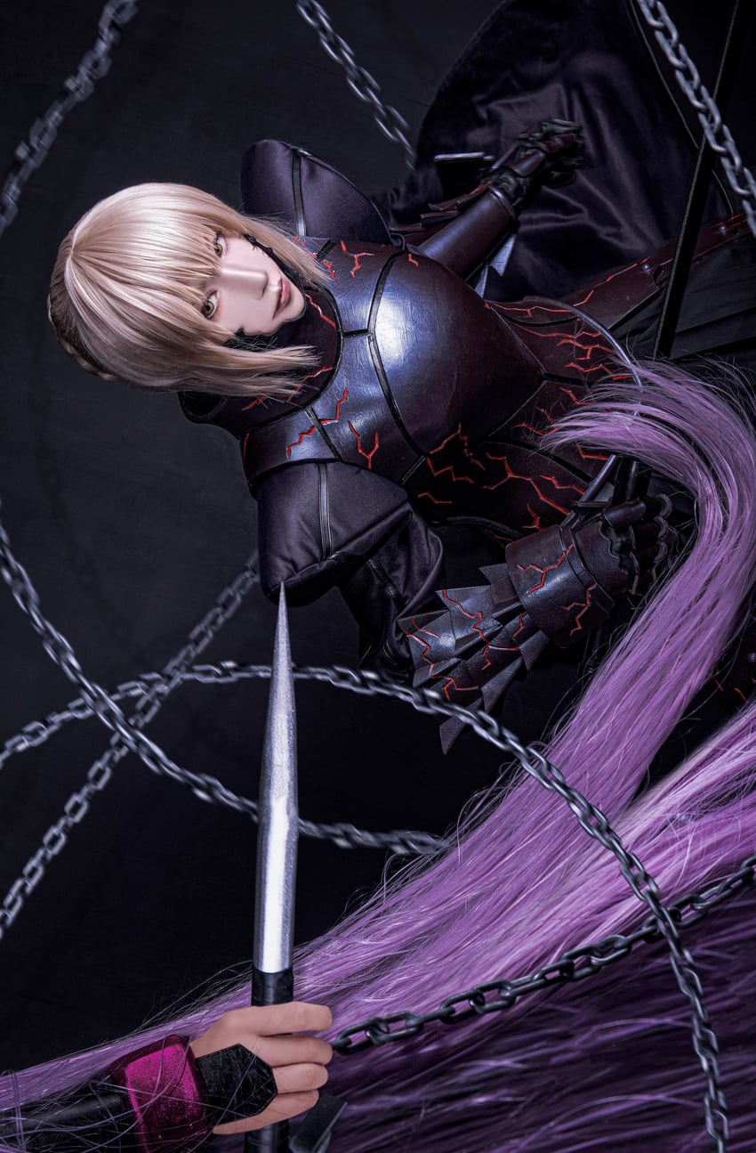 artoria pendragon, saber alter, and medusa (fate and 2 more) by noshinoxxx
