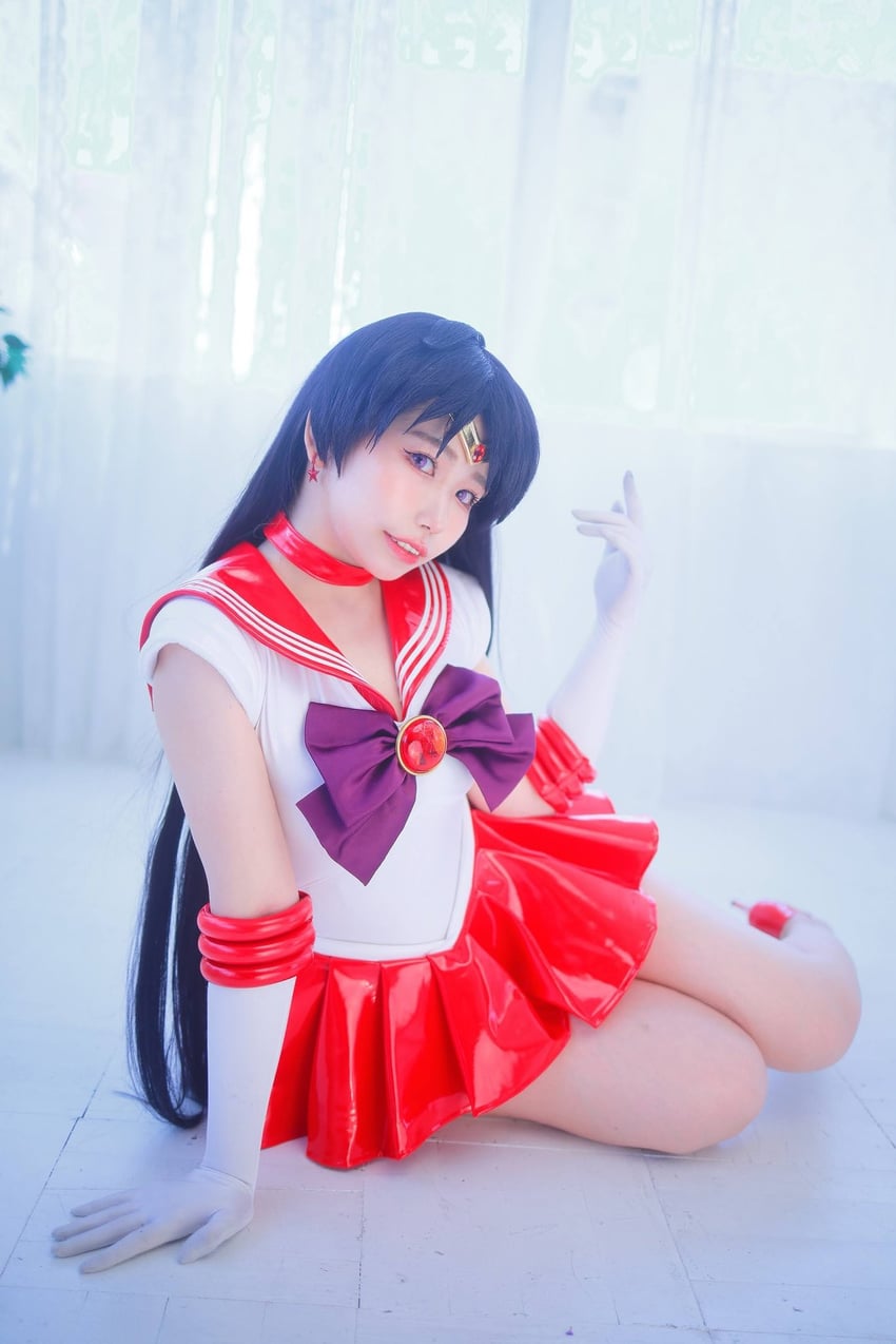 sailor mars and hino rei (bishoujo senshi sailor moon) by madokacos