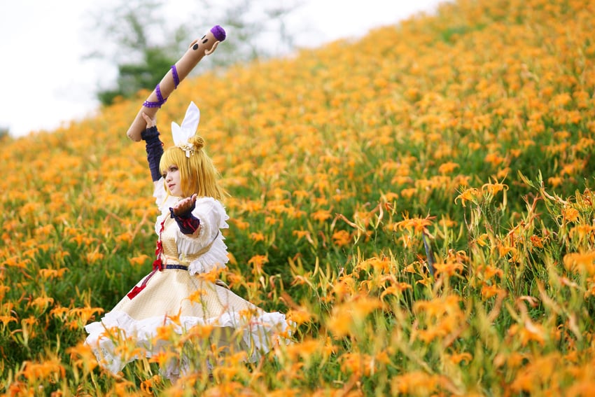 joutouguu mayumi (touhou) by miskawu_(photographer) and willow_aiko