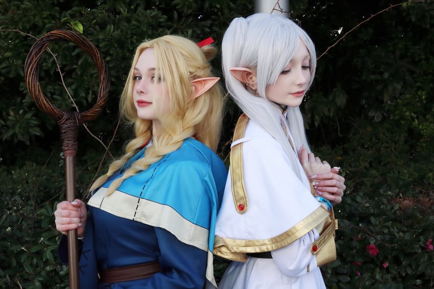 frieren and marcille donato (sousou no frieren and 1 more) by eviebunniex and r0r0133769