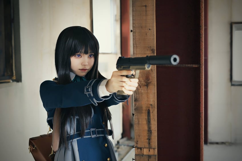 inoue takina (lycoris recoil) by saki_miyo