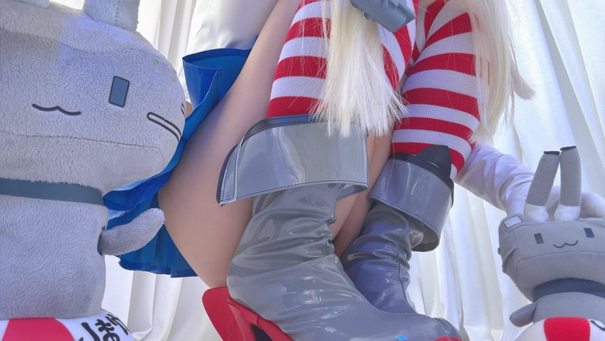 shimakaze and rensouhou-chan (kantai collection) by nagomitei_chu3