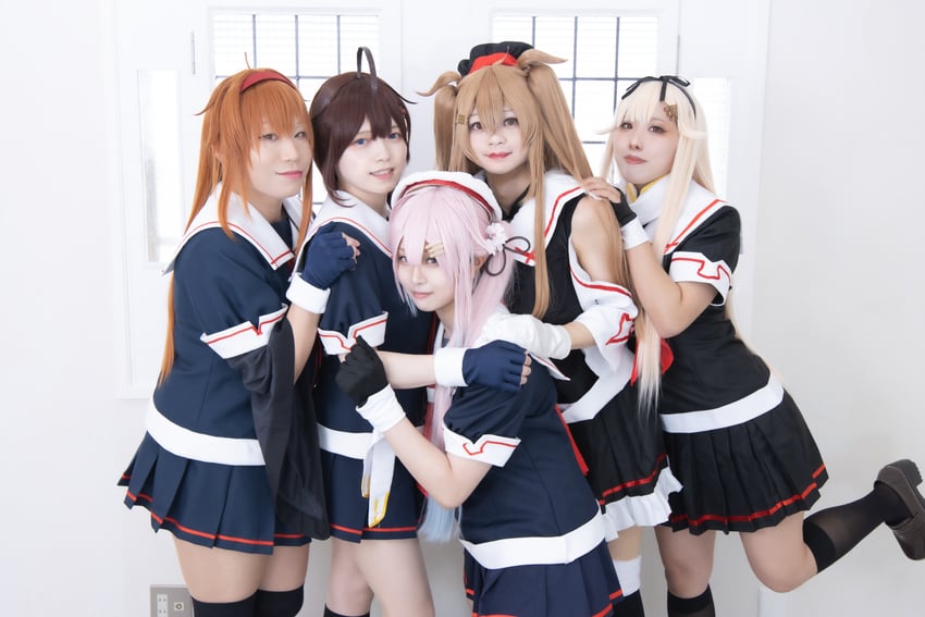 shigure, shigure kai ni, yuudachi, yuudachi kai ni, murasame kai ni, and 5 more (kantai collection) by 27dd_0490, cspr_sui, shiratama_(matcos_feli_), and ttt_tatsuta