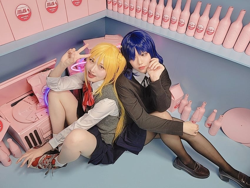 yamada ryo and ijichi nijika (bocchi the rock!) by ahsyokuyoku and tatataishi11