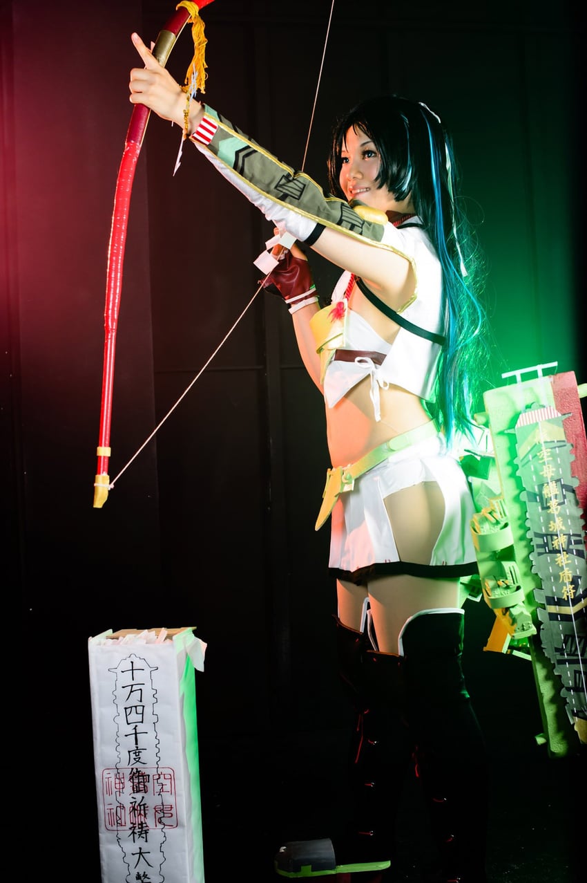 katsuragi kai and katsuragi (kantai collection) by chrome2studio, kana_(o_kana614), and litonagi_(photographer)