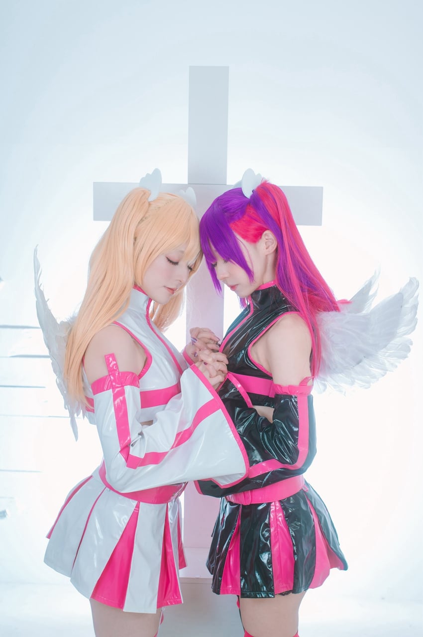 tachibana mikari, miriella, liliel, and amano ririsa (2.5 jigen no ririsa) by echo_11 and kaname_loa