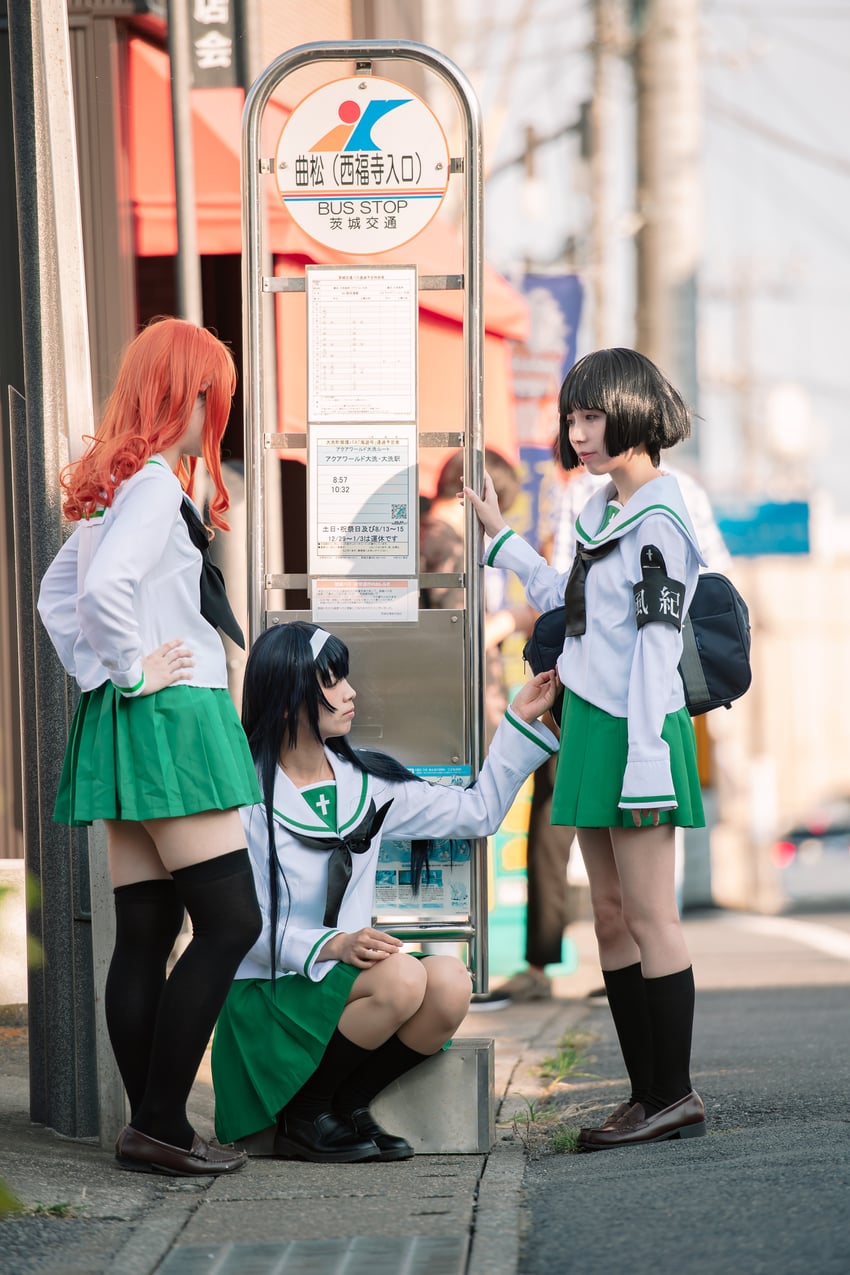 sono midoriko, takebe saori, and reizei mako (girls und panzer) by ko_keshi_girl, litonagi_(photographer), and tochi_pikonome