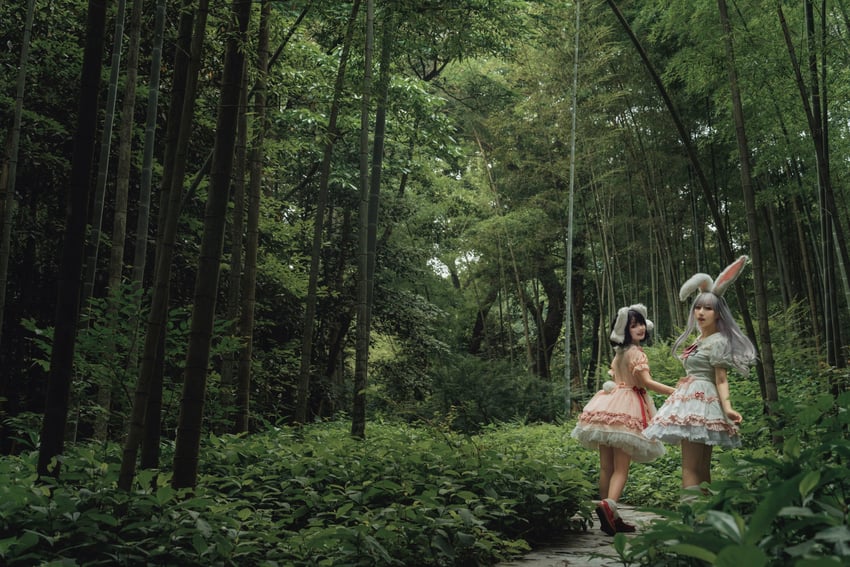 reisen udongein inaba and inaba tewi (touhou) by ysu2211