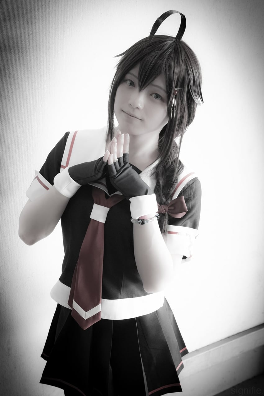 shigure and shigure kai ni (kantai collection) by shiratama_(matcos_feli_)