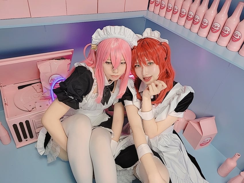 gotoh hitori and kita ikuyo (bocchi the rock!) by ahsyokuyoku and tatataishi11