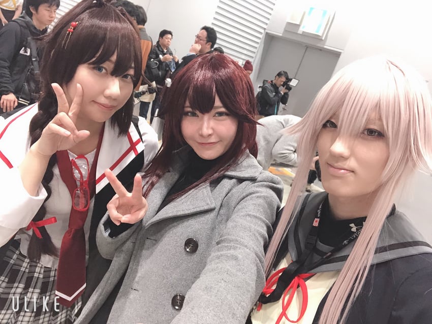 shigure, shigure kai ni, noshiro, yura, and yura kai ni (kantai collection) by arisa_abee, gamasanmk2, momonoex, shiba_(cosplayer), shiosan0420, shirousagi_(sh1r0usagi0620), and tunatanaka