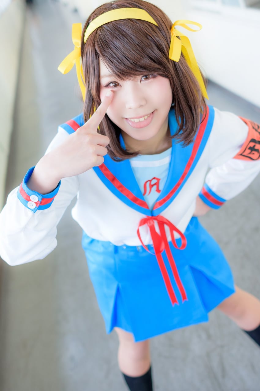 suzumiya haruhi (suzumiya haruhi no yuuutsu) by ymnnkn_okura