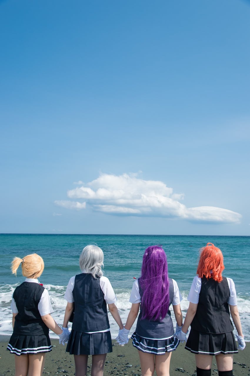 hagikaze, nowaki, maikaze, and arashi (kantai collection) by kana_(o_kana614), kciliegio, litonagi_(photographer), suzuharuna, and tooboe