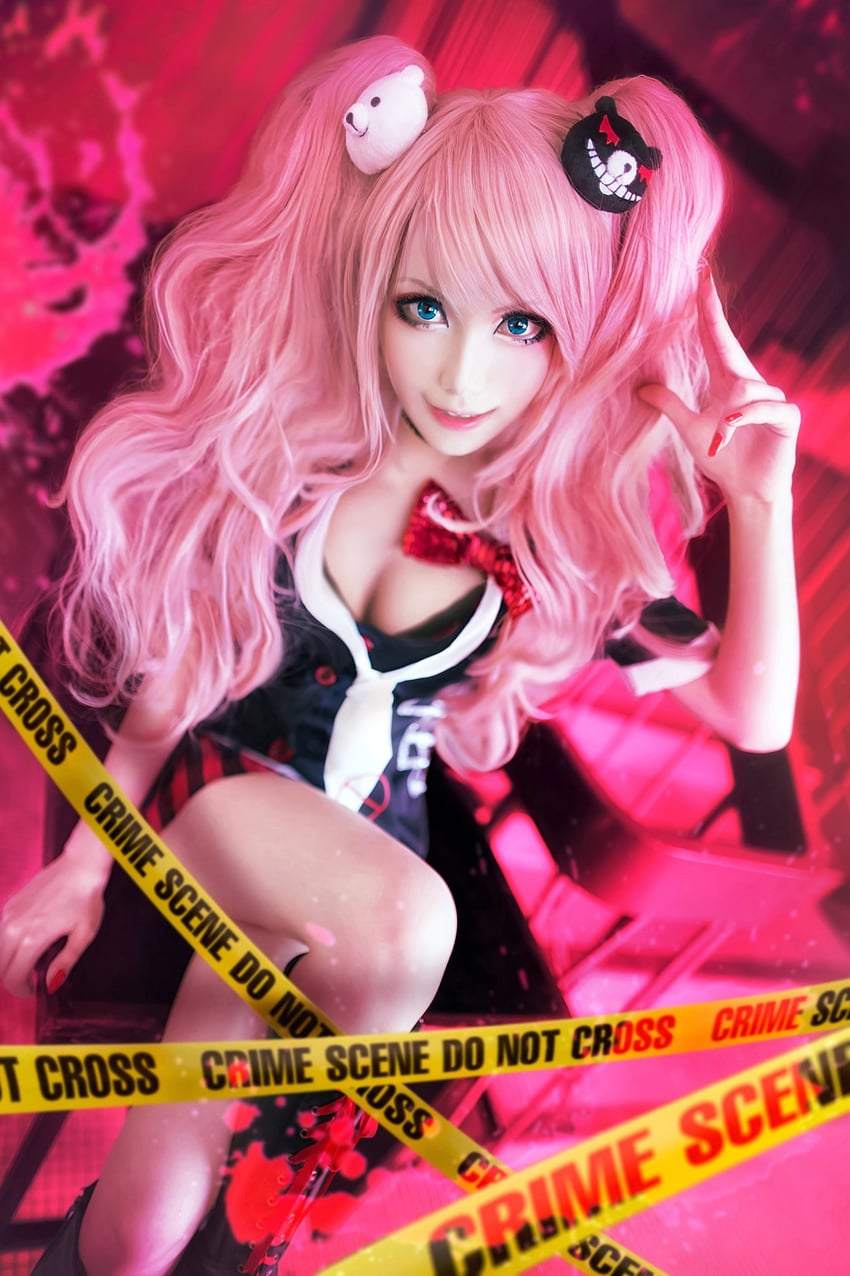 enoshima junko (danganronpa and 1 more) by monpink_mon_(cosplayer)