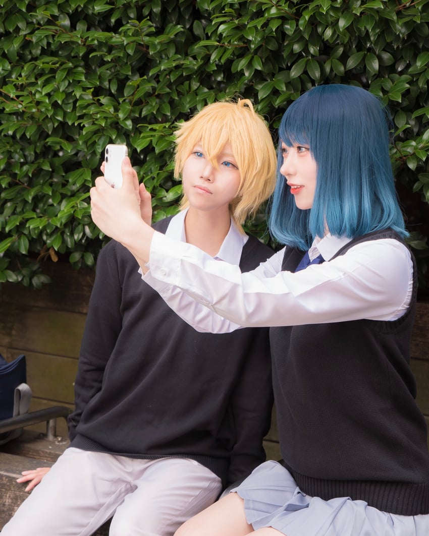 kurokawa akane and hoshino aquamarine (oshi no ko) by ichihashi_(184ram) and mam_1582