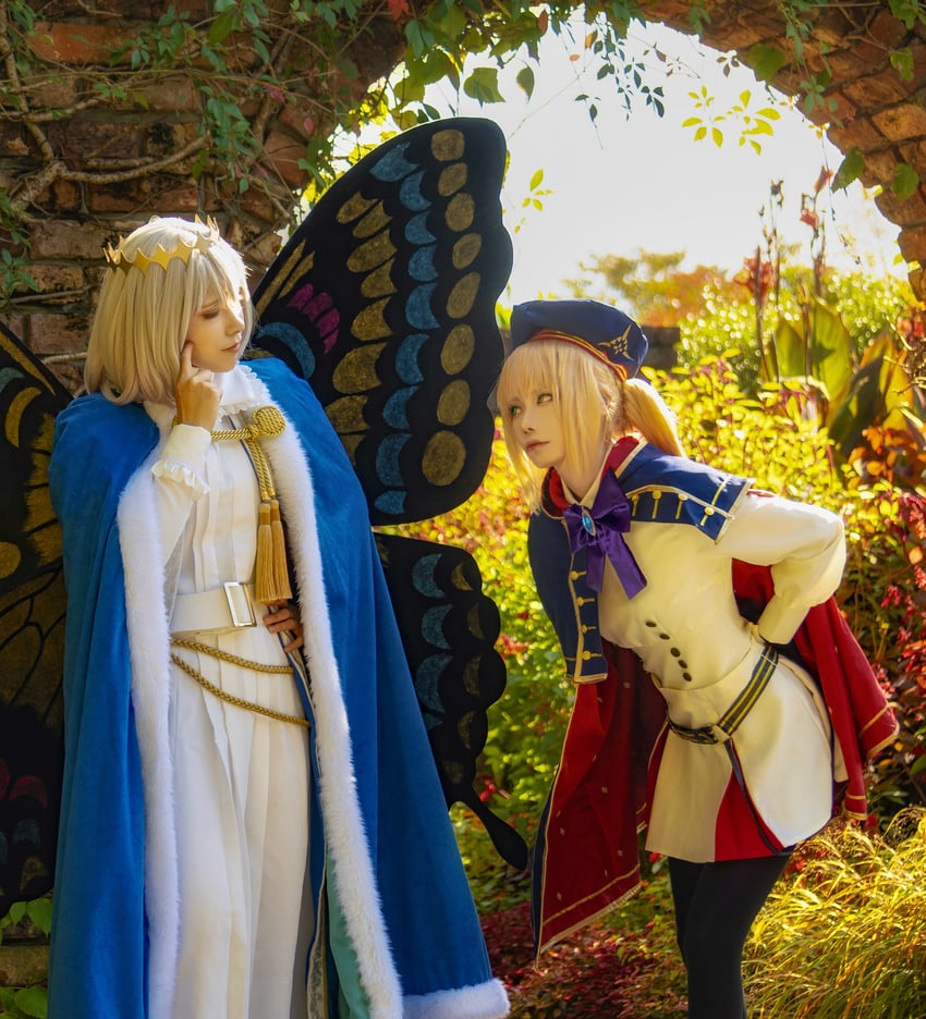 artoria pendragon, artoria caster, and oberon (fate and 1 more) by noshinoxxx and yakiyakou